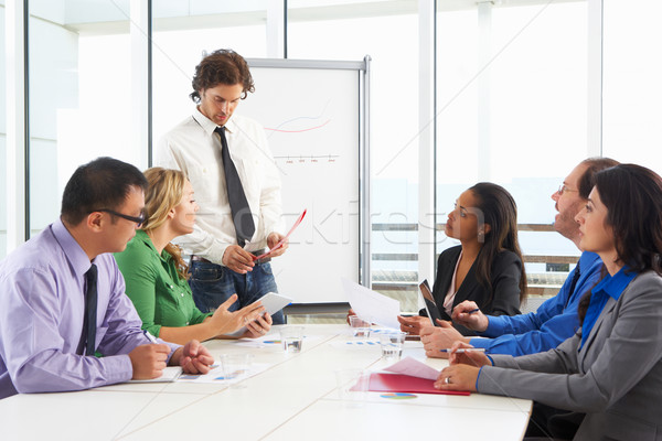 Foto d'archivio: Imprenditore · riunione · boardroom · business · donna · donne