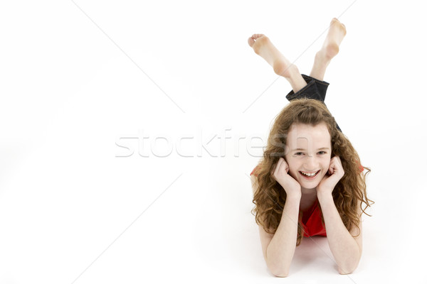 Young Girl Laying On Stomach Stock photo © monkey_business