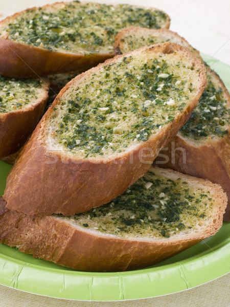 Plate Of Garlic Bread Stock photo © monkey_business