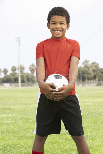 Młody chłopak piłka nożna zespołu dzieci piłka nożna dziecko Zdjęcia stock © monkey_business
