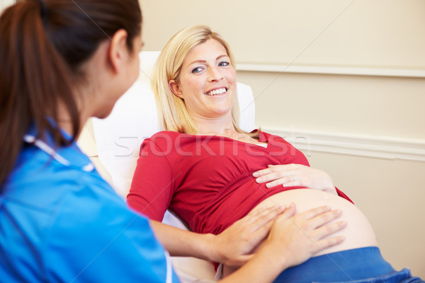 Pregnant Woman Being Given Ante Natal Check By Nurse Stock photo © monkey_business