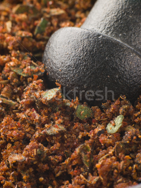 Cajun Spice Rub in a Pestle and Mortar Stock photo © monkey_business