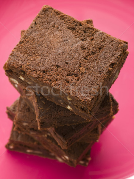 Stack Of Chocolate Brownies Stock photo © monkey_business