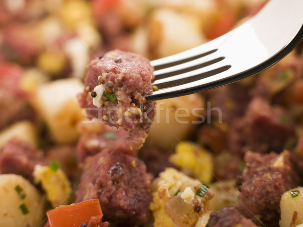 Corned Beef Hash on a Fork Stock photo © monkey_business