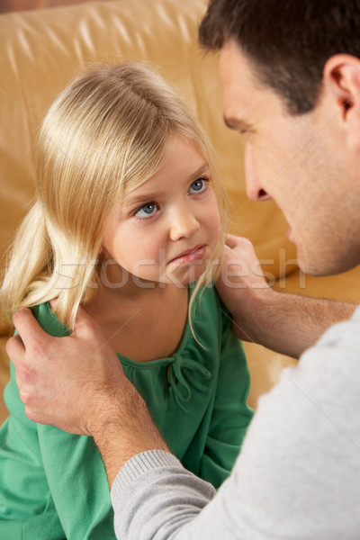 Portrait Of Frightened Daughter Looking At Father Stock photo © monkey_business