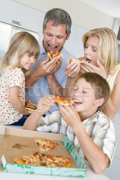 Family Eating Pizza Together  Stock photo © monkey_business