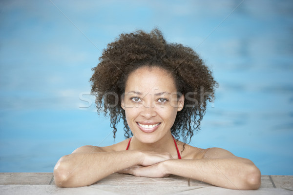 Foto stock: Piscina · fitness · piscina · natación · femenino