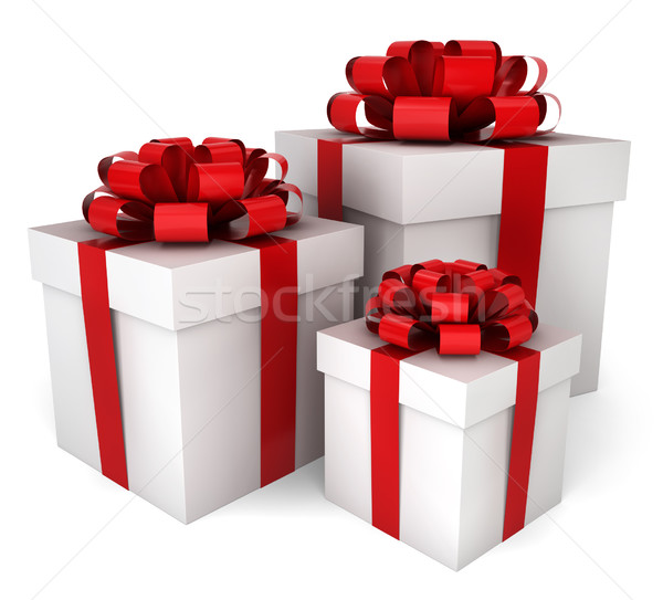 Three gift boxes Stock photo © montego