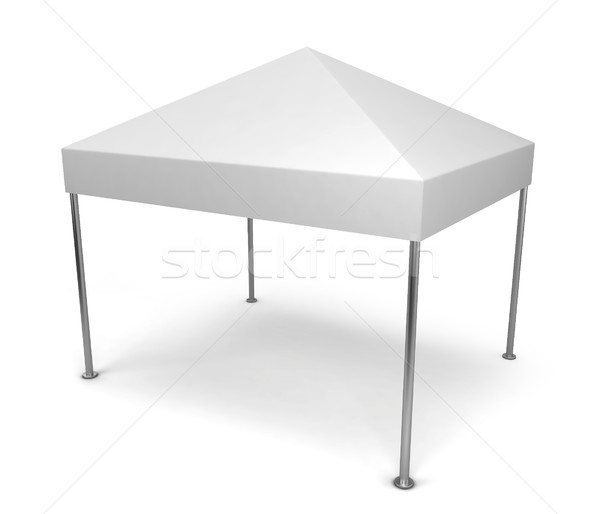 Tenda ilustração 3d isolado branco negócio carro Foto stock © montego