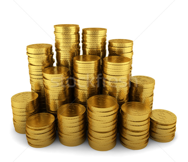 Stack of golden coins Stock photo © montego