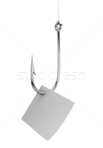 Fishing hook with note Stock photo © montego