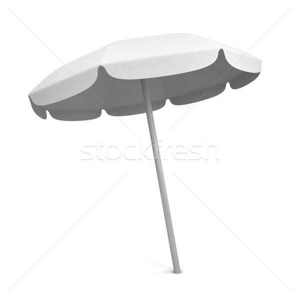 Parasol 3d illustration isolé blanche fond Voyage [[stock_photo]] © montego