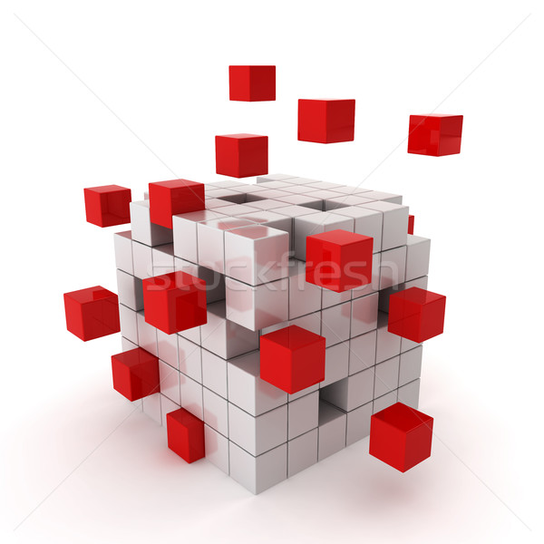 Stock photo: cube chaos