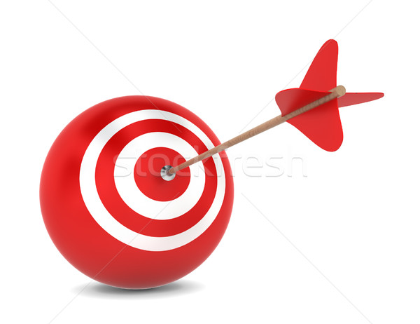 Arrow hits spherical aim Stock photo © montego