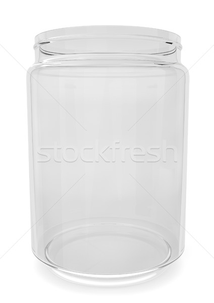 Empty glass jar Stock photo © montego