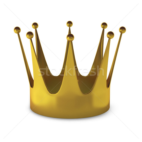 3d render of gold crown Stock photo © montego