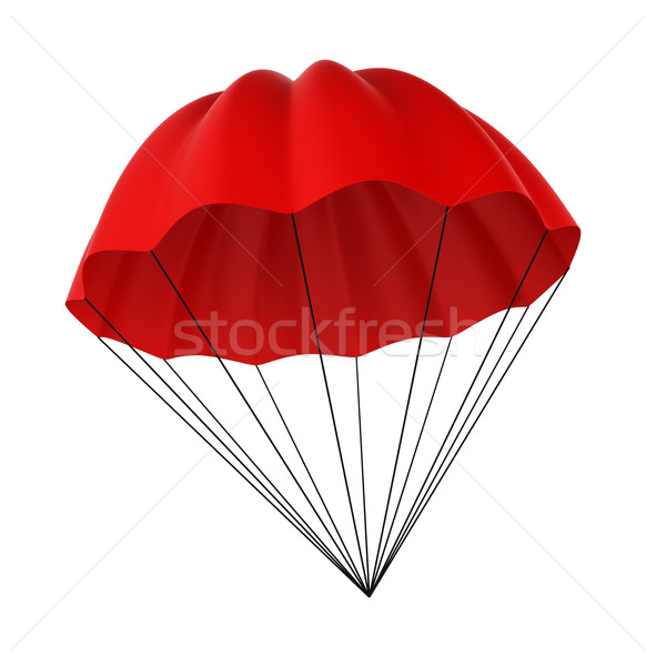 Paracaídas 3d blanco cielo deporte viaje Foto stock © montego