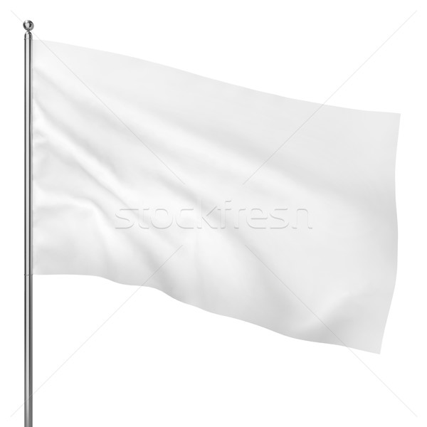 Blank white flag Stock photo © montego