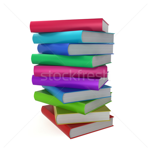 Stack of coloured books Stock photo © montego