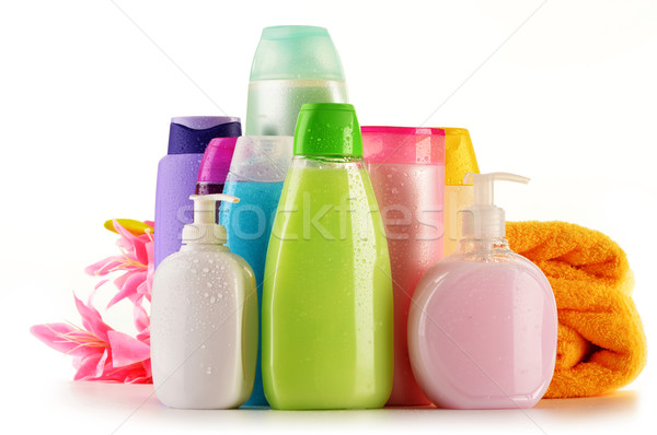 Plastica bottiglie corpo care prodotti di bellezza salute Foto d'archivio © monticelllo
