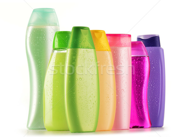 Plastica bottiglie corpo care prodotti di bellezza salute Foto d'archivio © monticelllo
