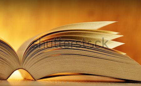 Libros mesa escuela educación escrito maestro Foto stock © monticelllo