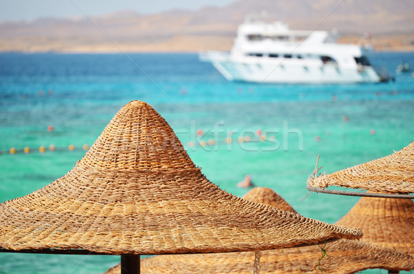 Sea beach during hot summer day Stock photo © monticelllo