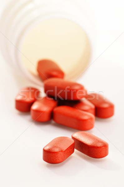 Cápsulas droga pílulas médico natureza Foto stock © monticelllo