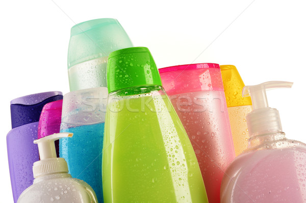 Plastica bottiglie corpo care prodotti di bellezza salute Foto d'archivio © monticelllo