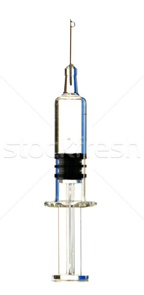 Stock photo: Hypodermic syringe isolated on white