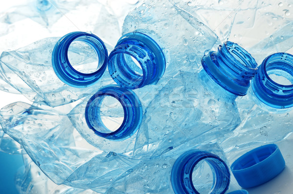 Composition with empty polycarbonate plastic bottles of mineral  Stock photo © monticelllo