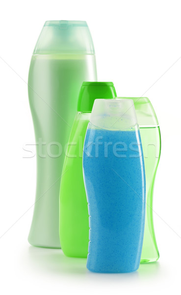 Plastic bottles of body care and beauty products Stock photo © monticelllo