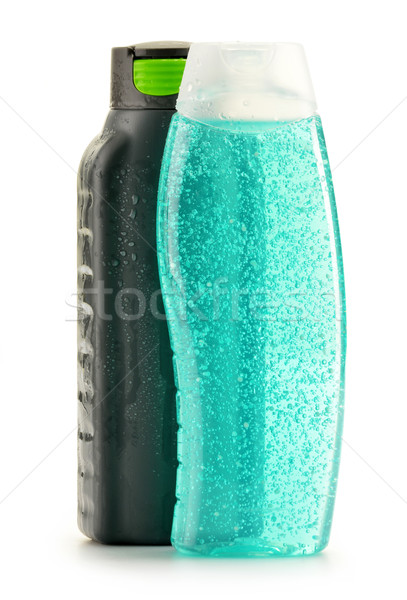 Stock fotó: Műanyag · üvegek · test · törődés · szépségipari · termékek · haj