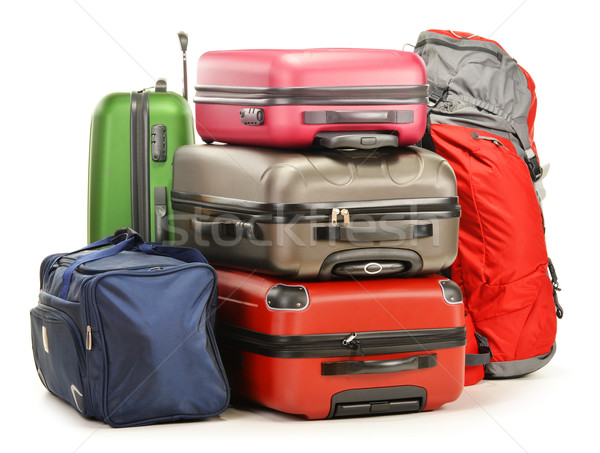 Luggage consisting of large suitcases rucksack and travel bag Stock photo © monticelllo