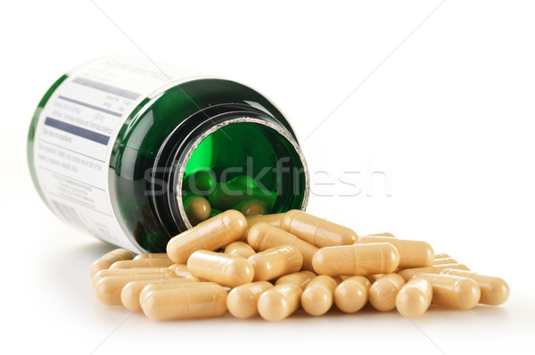 Kapsül ilaç hapları gıda doğa Stok fotoğraf © monticelllo