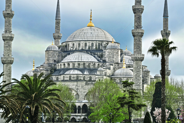 Sultan Ahmed Mosque or Blue Mosque in Istanbul, Turkey Stock photo © monticelllo