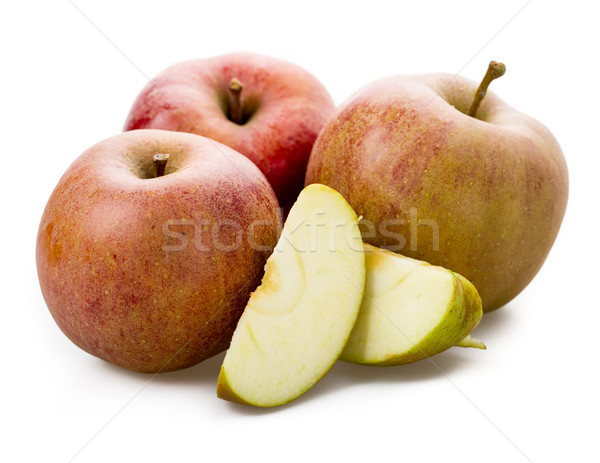 Manzana variedad aislado blanco frutas rojo Foto stock © Moradoheath