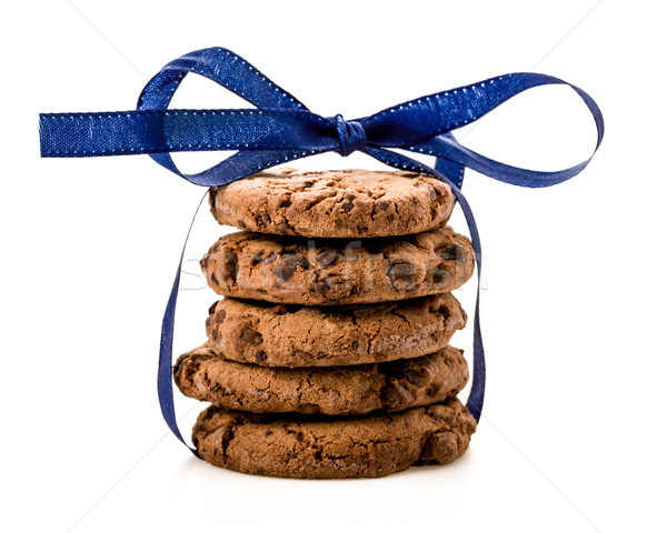 Cookies aislado blanco fondo frescos dulce Foto stock © Moradoheath