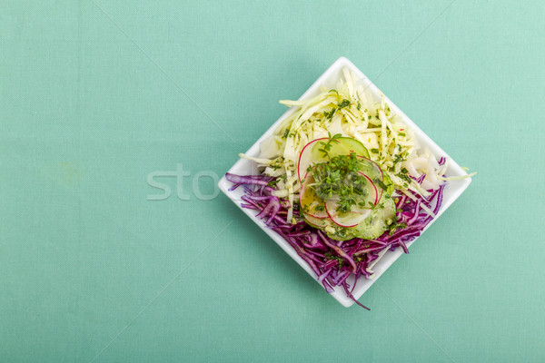 Crudo vegetales ensalada frescos col alimentos Foto stock © Moradoheath