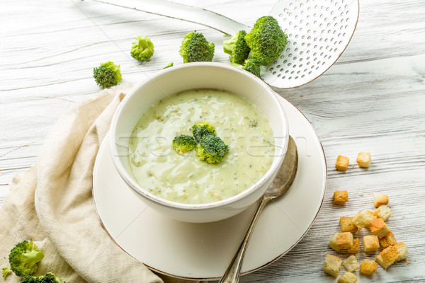 新鮮な ブロッコリー スープ 食品 緑 食事 ストックフォト © Moradoheath
