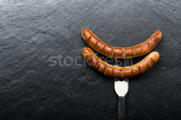 fried sausage Stock photo © Moradoheath
