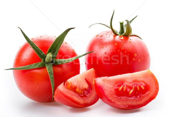 Frescos tomates aislado blanco fondo beber Foto stock © Moradoheath