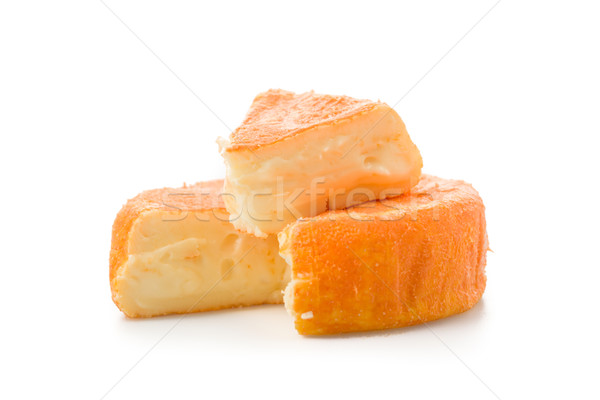 Francuski miękkie ser cięcia zioła Zdjęcia stock © Moradoheath