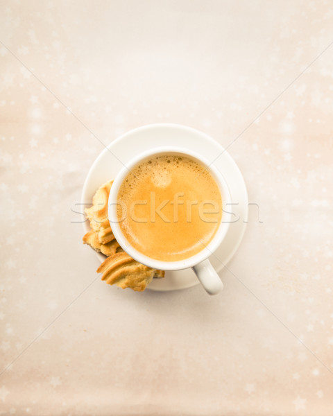 Crema coffee with biscuits Stock photo © Moradoheath