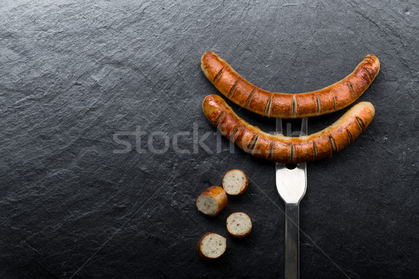 fried sausage Stock photo © Moradoheath