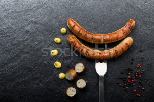 fried sausage Stock photo © Moradoheath