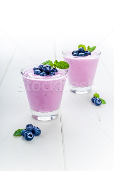 черника йогурт мята йогурт свежие черника Сток-фото © Moradoheath