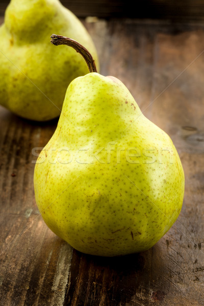 Pears on wood Stock photo © Moradoheath