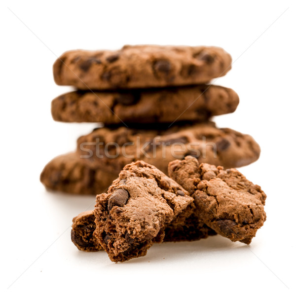 Cookies изолированный белый фон свежие Sweet Сток-фото © Moradoheath