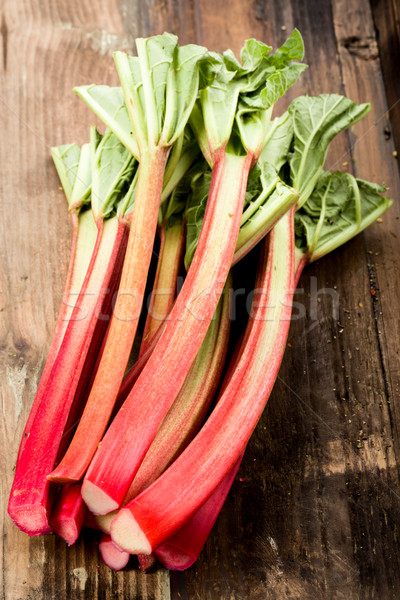 Rhubarbe bois métro fruits santé blanche [[stock_photo]] © Moradoheath